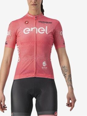 Castelli Giro d'Italia 2022 Competizione Short Sleeve Pink Jersey Womens, XL